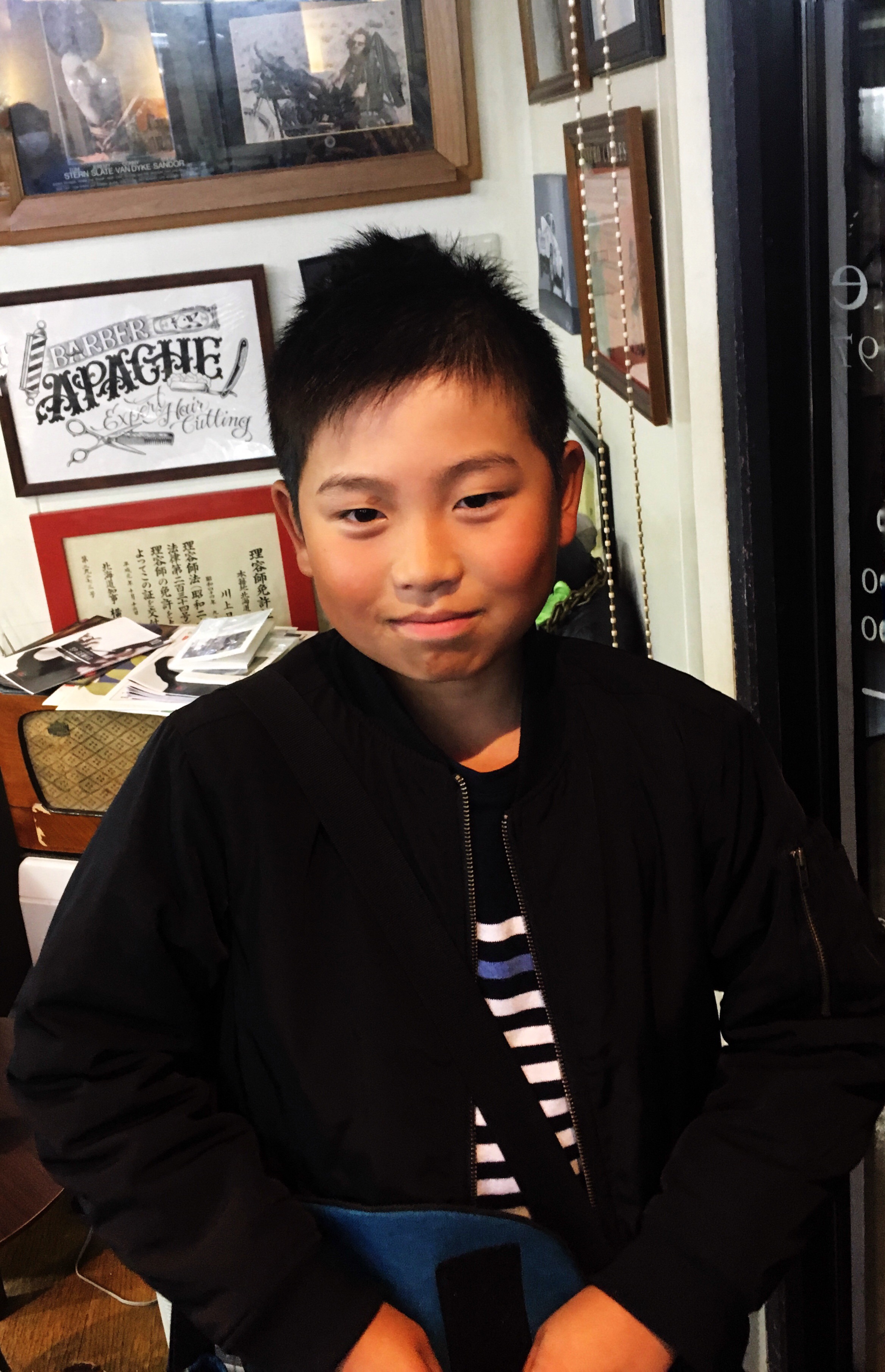 嬉しい事？小さな頃からお父さんとバーバーに来ていた子が自立しカッコよくお願いしますって ！
